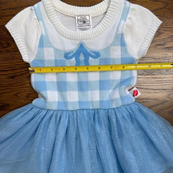 The Wizard of Oz Blue and White Checkered Dorothy Dress with Tulle Skirt 18 Mths - Picture 12 of 13